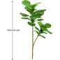 76-105-135cm/53.1in Artificial Ficus Tree Branch – Realistic Green Tropical Plant Decor