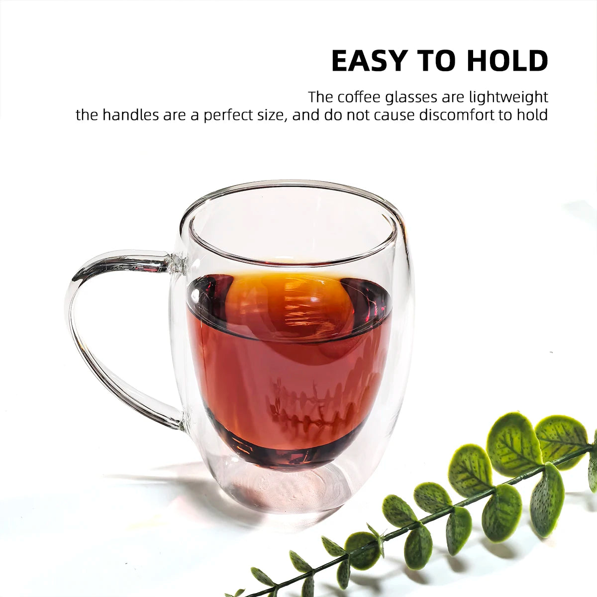 Double-Wall Espresso Glass Cups Set