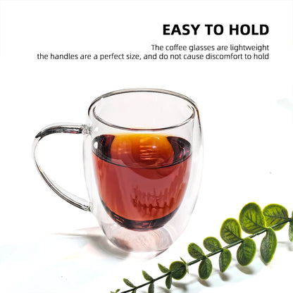 Double-Wall Espresso Glass Cups Set