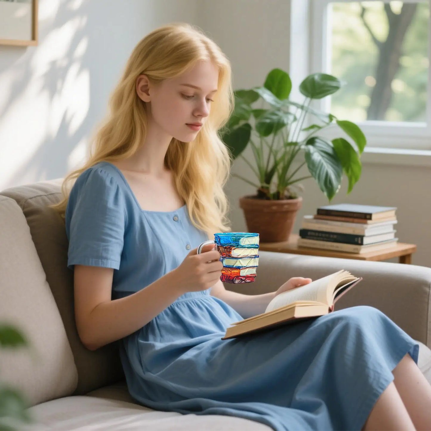 3D Book-Shaped Glass Coffee Mug 📖☕