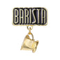 Coffee Maker Enamel Brooch Pin