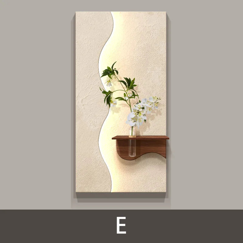 Modern Green Plant LED Wall Lamp for Entrance & Living Room Decor