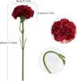 5/10PCS Premium Silk Artificial Carnation Bouquet for Weddings