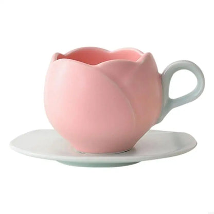 Luxurious Retro Ceramic Espresso Cup Set with Textured Flower Pattern