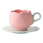 Luxurious Retro Ceramic Espresso Cup Set with Textured Flower Pattern