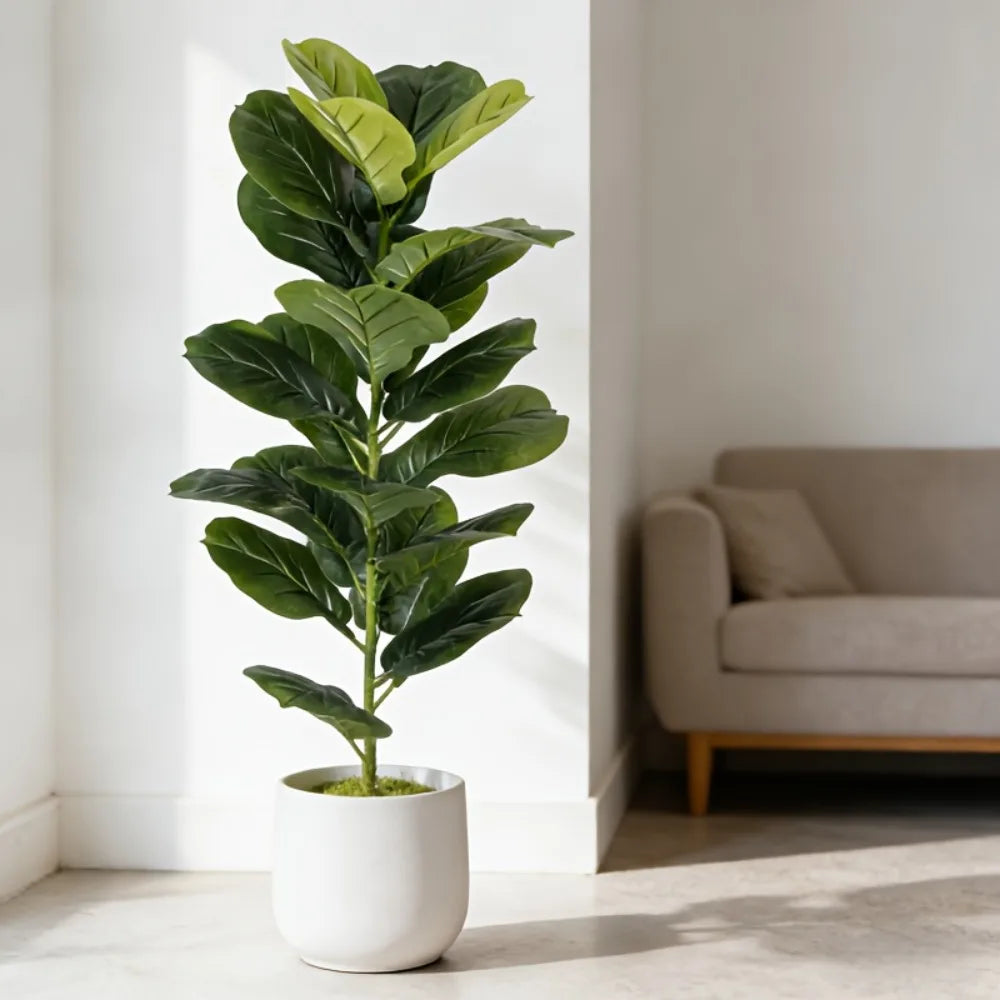 100CM Artificial Ficus Tree – Large Tropical Green Plant Decor