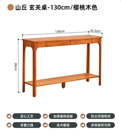 French Minimalist Console Tables With Drawers Storage Slim Rustic Console Tables Aesthetic Trendy Consola Mueble Furniture
