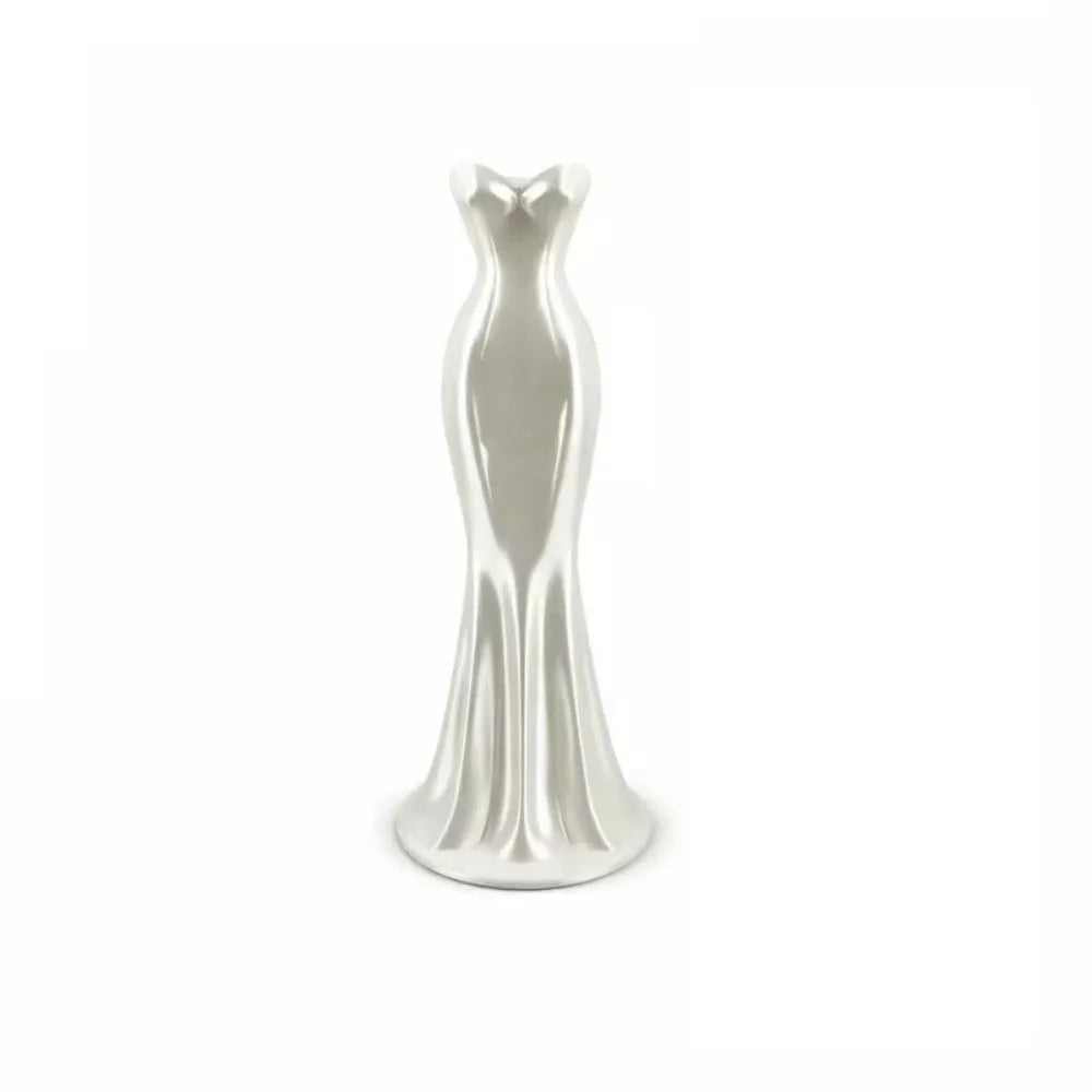 3D Gown-Shaped Vase – Elegant Modern Flower Decor