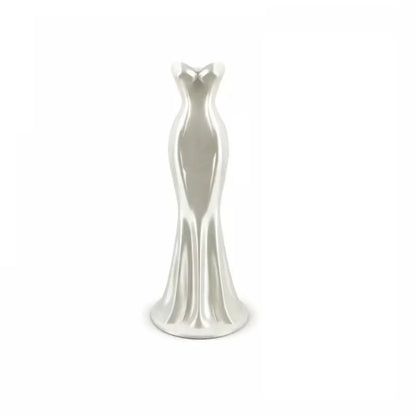 3D Gown-Shaped Vase – Elegant Modern Flower Decor