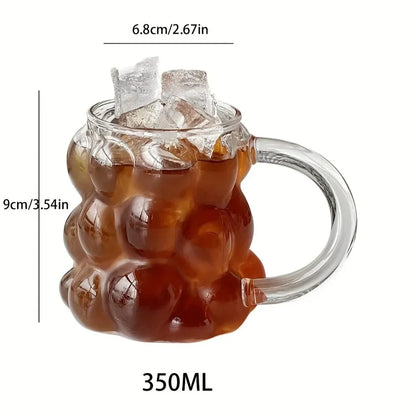 350ml Grapes Glass Coffee Mug 🍇☕
