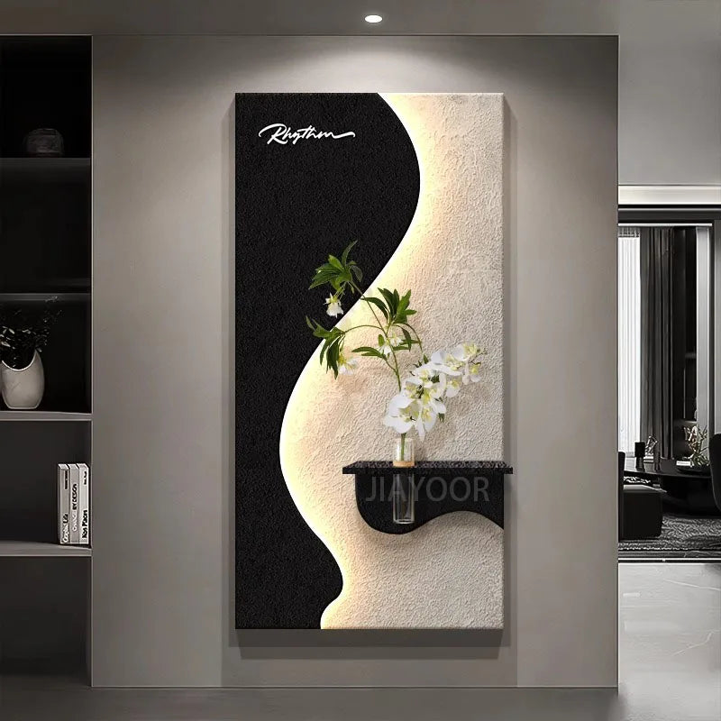Modern Green Plant LED Wall Lamp for Entrance & Living Room Decor