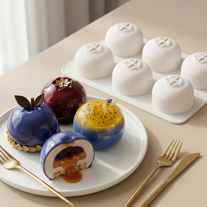 6-Cavity Blueberry Silicone Dessert Mold