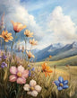 Retro Nostalgia Wildflower Farmhouse Canvas Art Poster