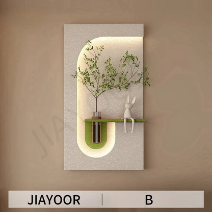 Modern Green Plant LED Wall Lamp for Home Decor