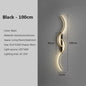 Modern LED Wall Sconce – Black & Gold Decorative Wall Light for Home