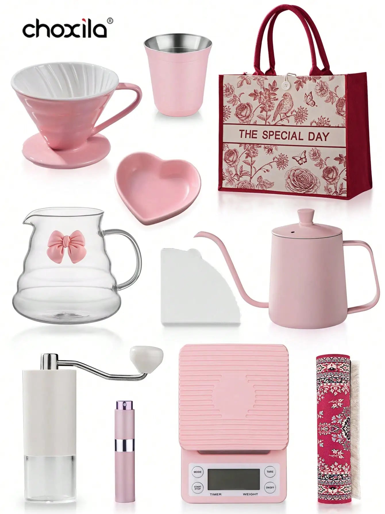 Pink Pour Over Coffee Set
