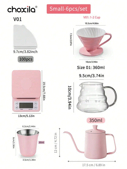 Pink Pour Over Coffee Set