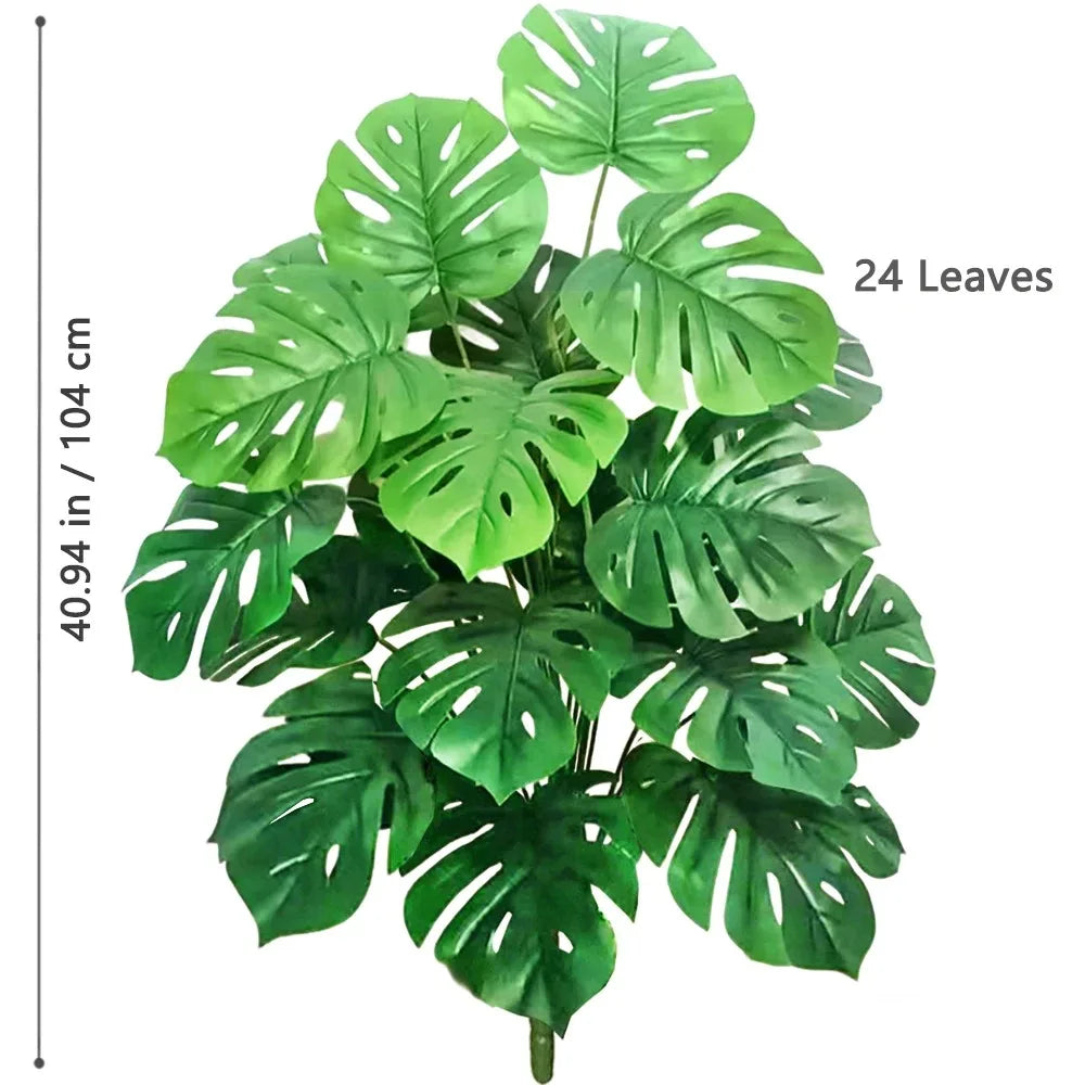 Merrill Real-Touch 12-24 Leaves Artificial Plant for Outdoor Garden (H1620)