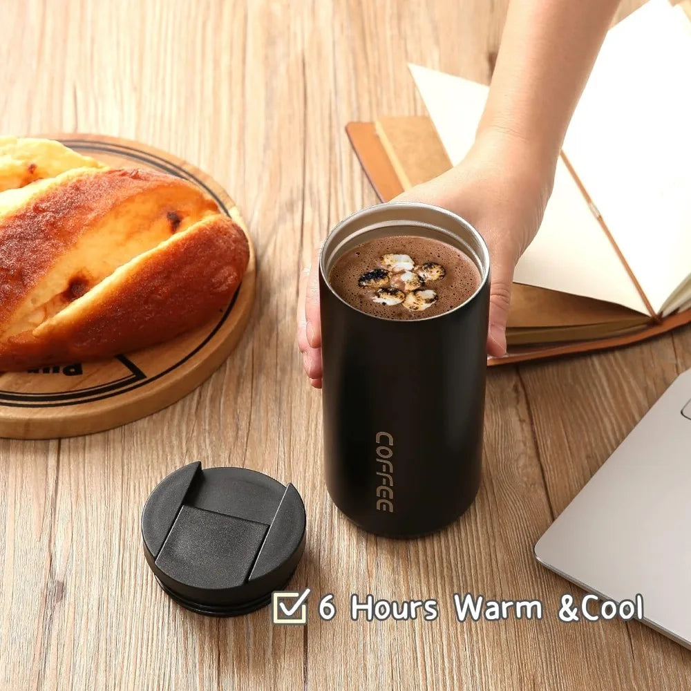 400ml Leak-Proof Coffee Mug with Screw Lid