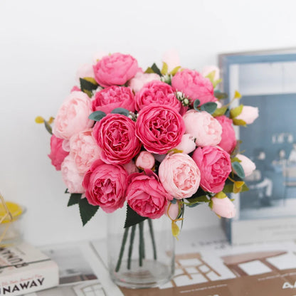 Exquisite Artificial Peony Bouquet for Wedding Bridal Flowers