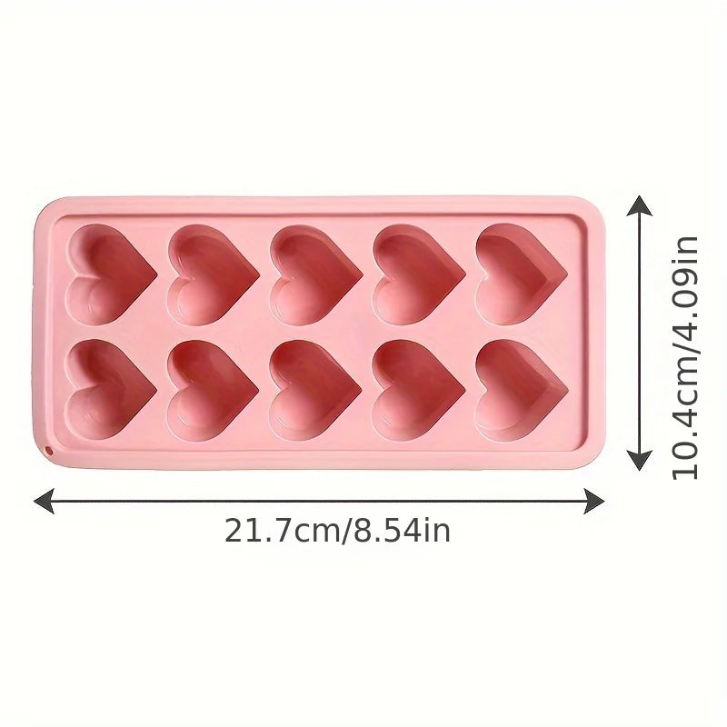 Silicone Heart Ice Cube Mold