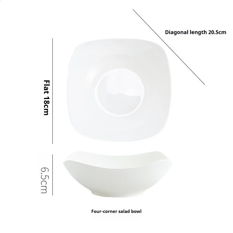 Creative Tilted Foot Ceramic Bowl