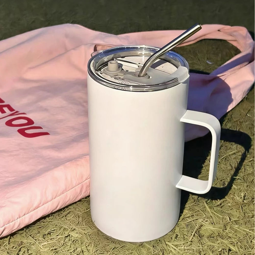 600ml Insulated Coffee Mug with Handle