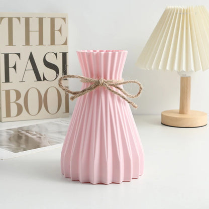 Water Ripple Plastic Vase – Nordic Modern Home Decor