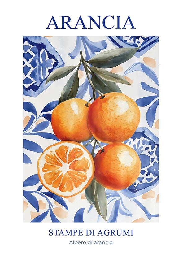 Retro Lemon Garden Canvas Wall Art 🍋🌿