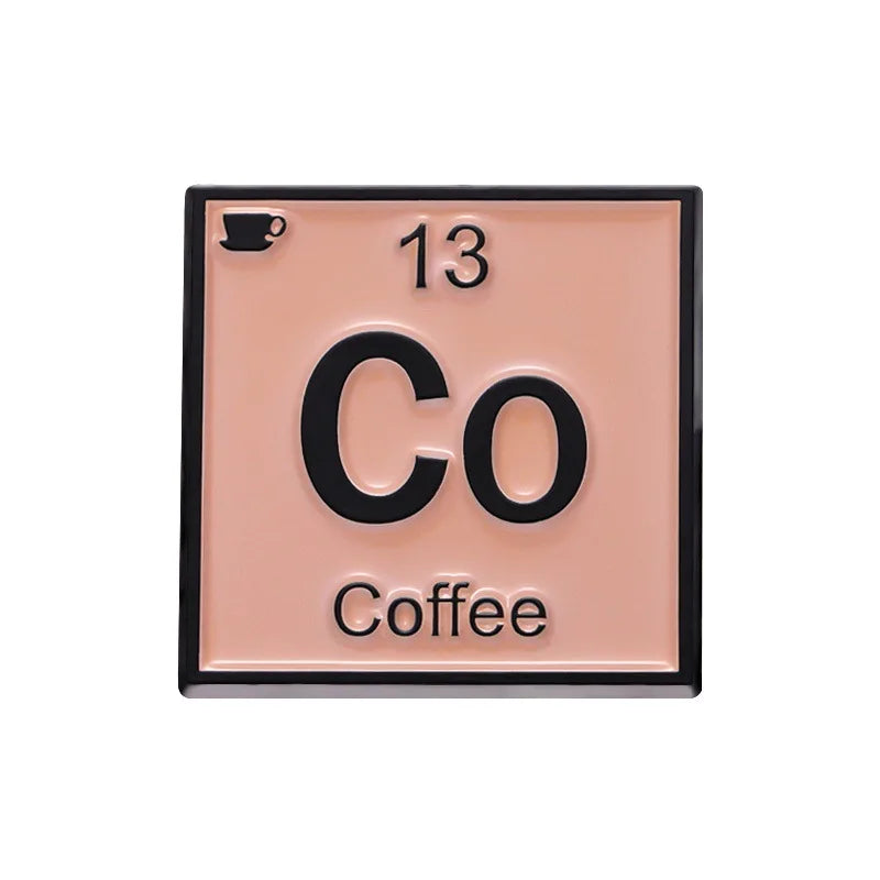 Coffee Maker Enamel Brooch Pin