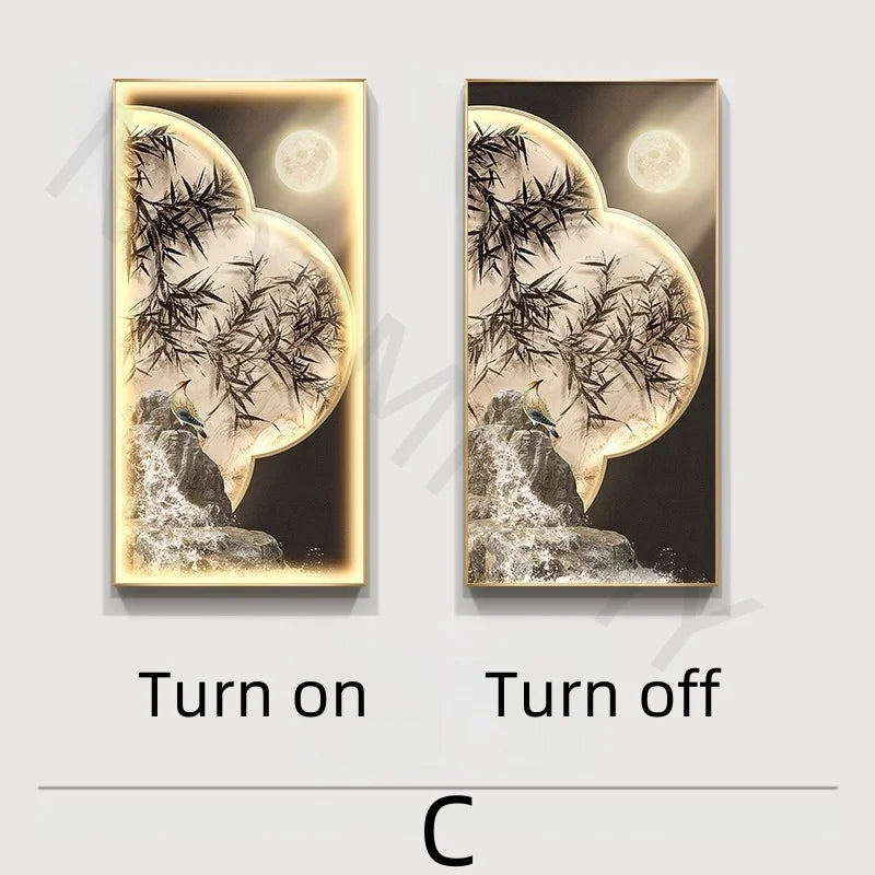Modern LED Wall Art Light – Luxury Decorative Lamp for Living Room & Entryway