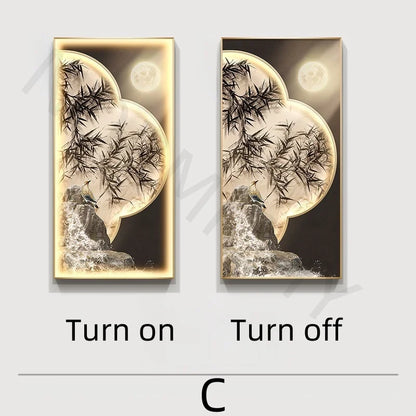 Modern LED Wall Art Light – Luxury Decorative Lamp for Living Room & Entryway