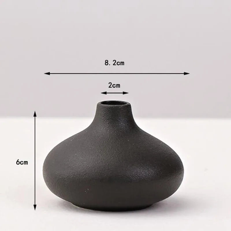 Black Porcelain Vase
