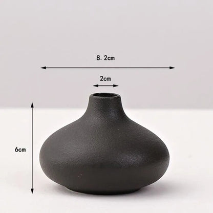 Black Porcelain Vase