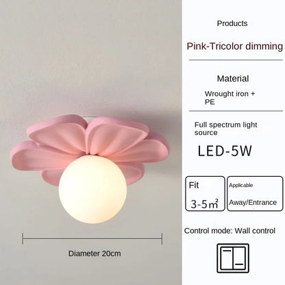 Modern Green Petal LED Wall Lamp – Decorative Wall Sconce for Home