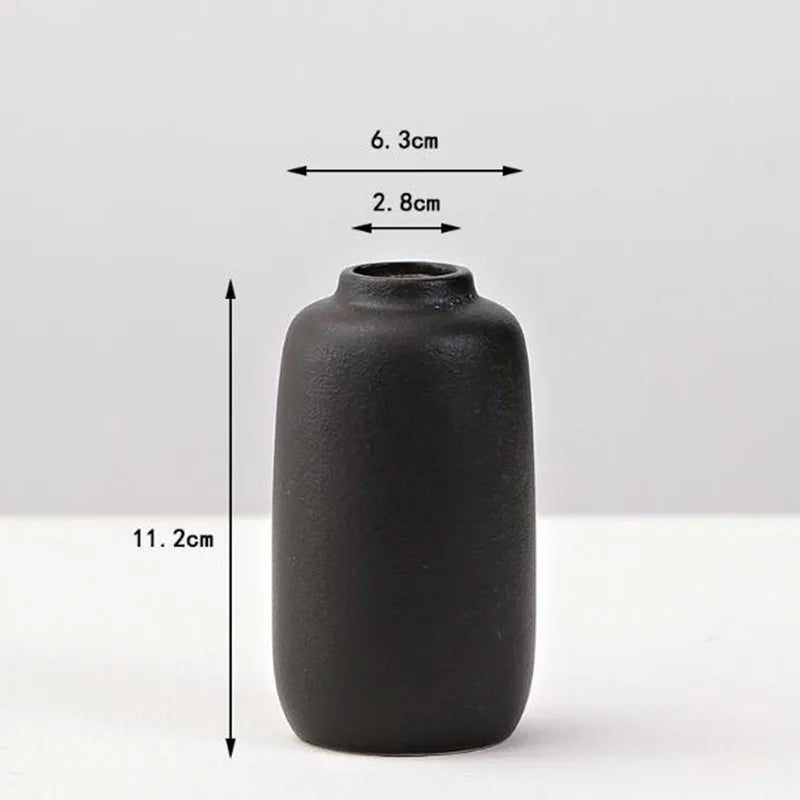 Black Porcelain Vase