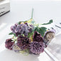 30CM Premium Silk Roses & Hydrangea Bouquet for Wedding Wreaths