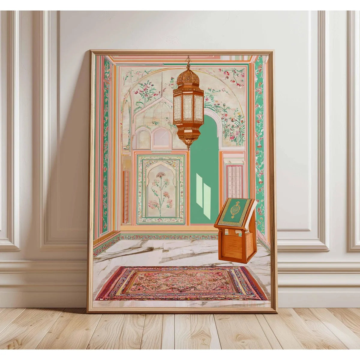 Islamic Mosque Architecture Canvas Print Poster Middle Eastern Ramadan Muslim Art Prints Bedroom Wall Art Home Decor Poster