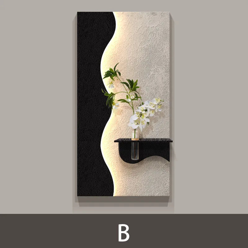 Modern Green Plant LED Wall Lamp for Entrance & Living Room Decor