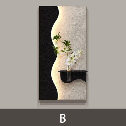 Modern Green Plant LED Wall Lamp for Entrance & Living Room Decor