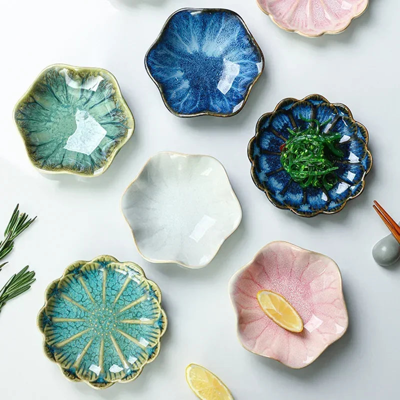 Japanese Style Kiln Turned Ceramic Dish