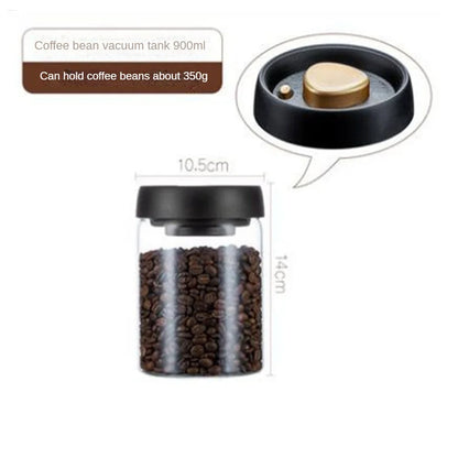 Coffee Bean Vacuum Storage Jar ☕✨