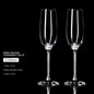 Handmade High Beauty Crystal Stemware Pair Cups for Couples