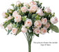 30CM Premium Silk Rose & Peony Bouquet with Eucalyptus Leaves