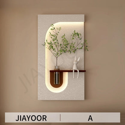 Modern Green Plant LED Wall Lamp for Home Decor