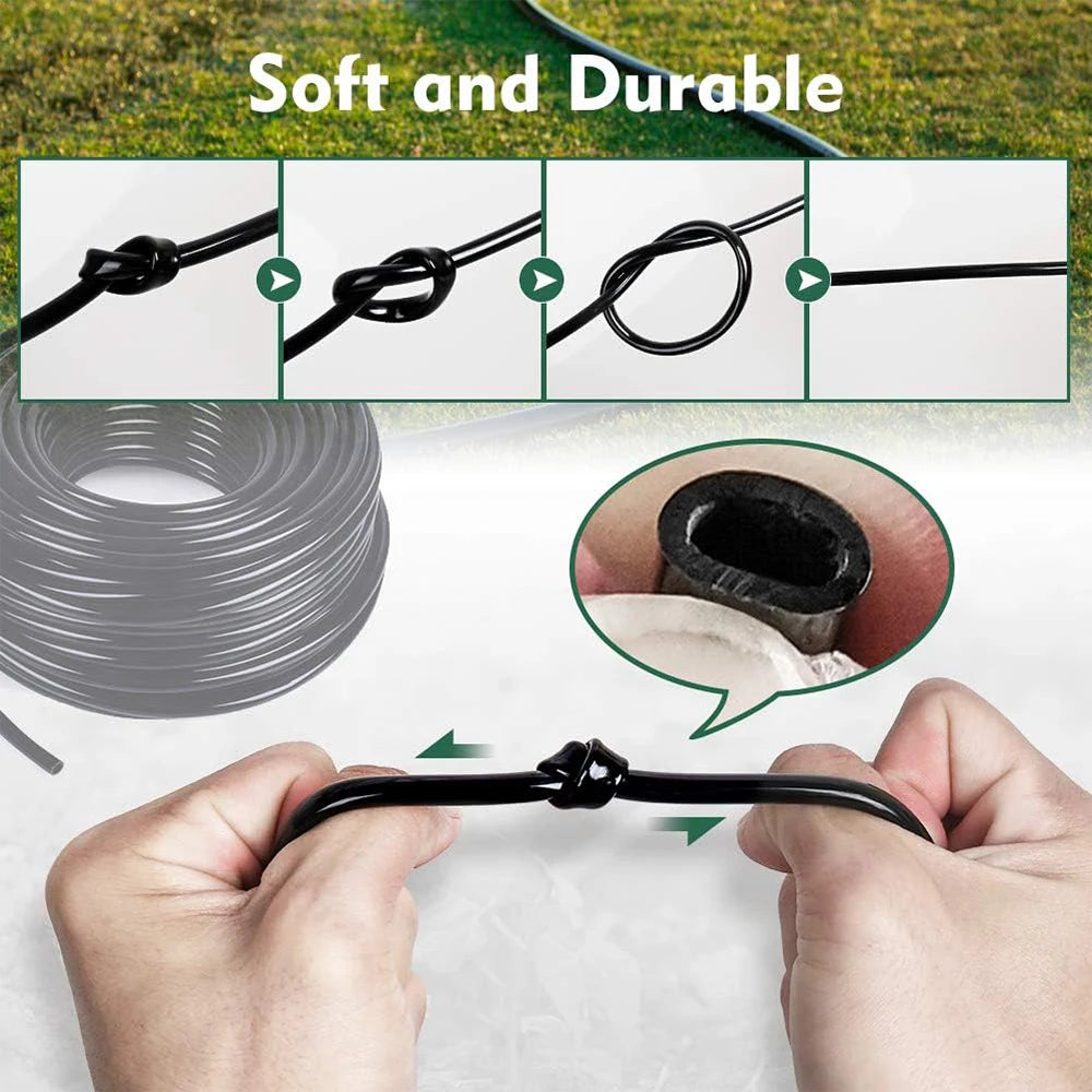 5-50 متر بولي كلوريد الفينيل 4/7 مم خرطوم ري الحدائق DIY مجموعات الري بالتنقيط الأنابيب الدقيقة مع قطارات قابلة للتعديل أداة التثقيب