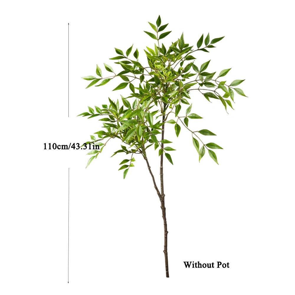75-140cm Large Artificial Nandina Tree – Realistic Green Plant Decor