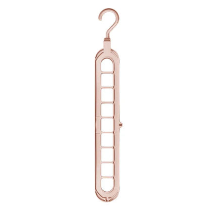 1/2pcs 9 Holes Clothes Coat Hanger Organizer Multi-port Support Drying Racks Plastic Cabinet Storage Rack Hangers for Clothes