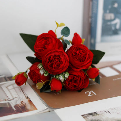 Exquisite Artificial Peony Bouquet for Wedding Bridal Flowers