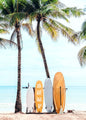 Summer Beach Palm Tree Canvas Wall Art 🌴☀️🌊